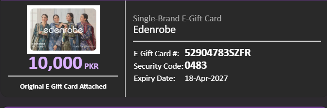 Edenrobe Gift Card